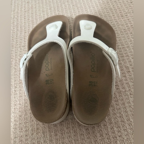 Birkenstock Gizeh Flex Platform Birko-Flor White Womens 38 - Picture 11 of 14